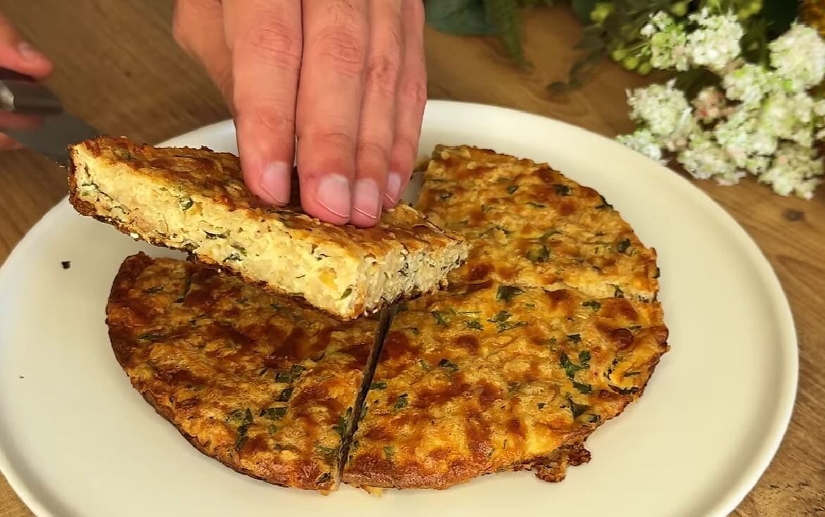 Frittata di avena e formaggio