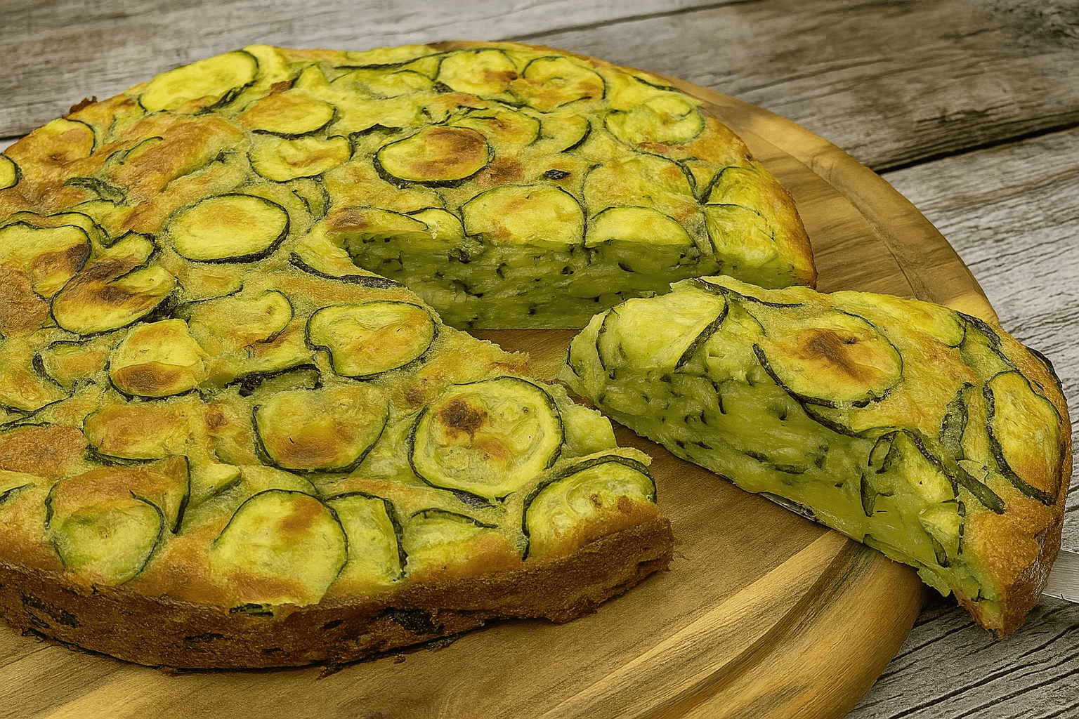 Torta salata di zucchine