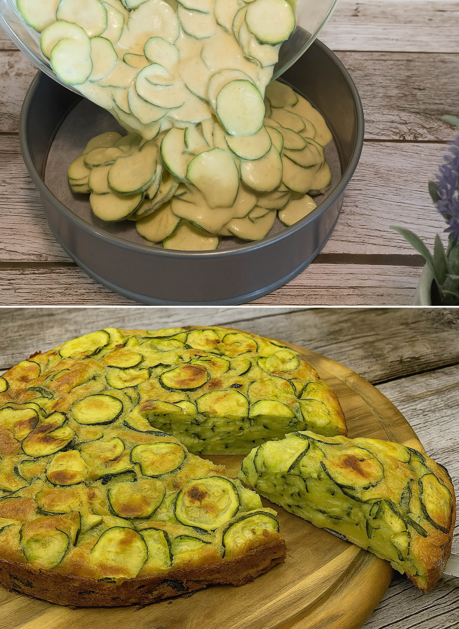 Torta salata di zucchine