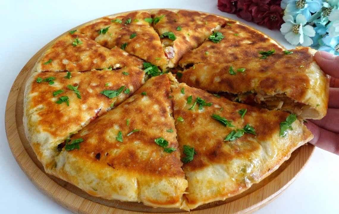 Torta salata di pollo e verdure