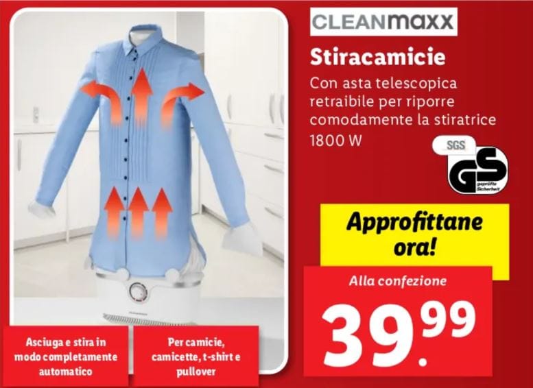 STIRACAMICIE CLEANMAXXX LIDL