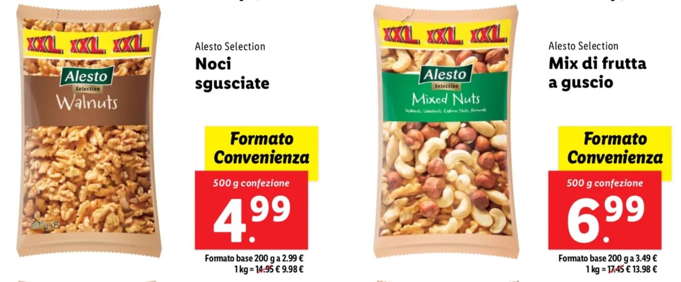 Noci e mix di frutta Alesto Lidl