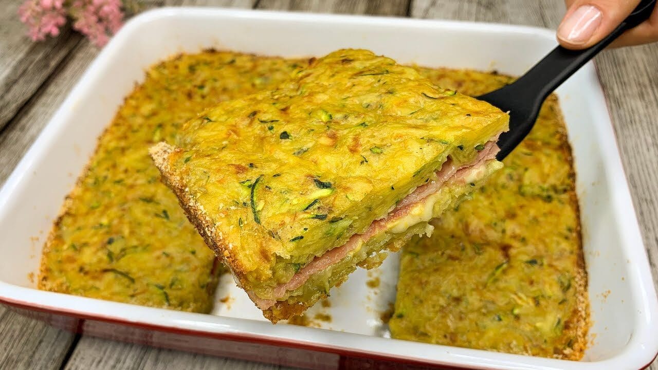 Torta salata di patate e zucchine