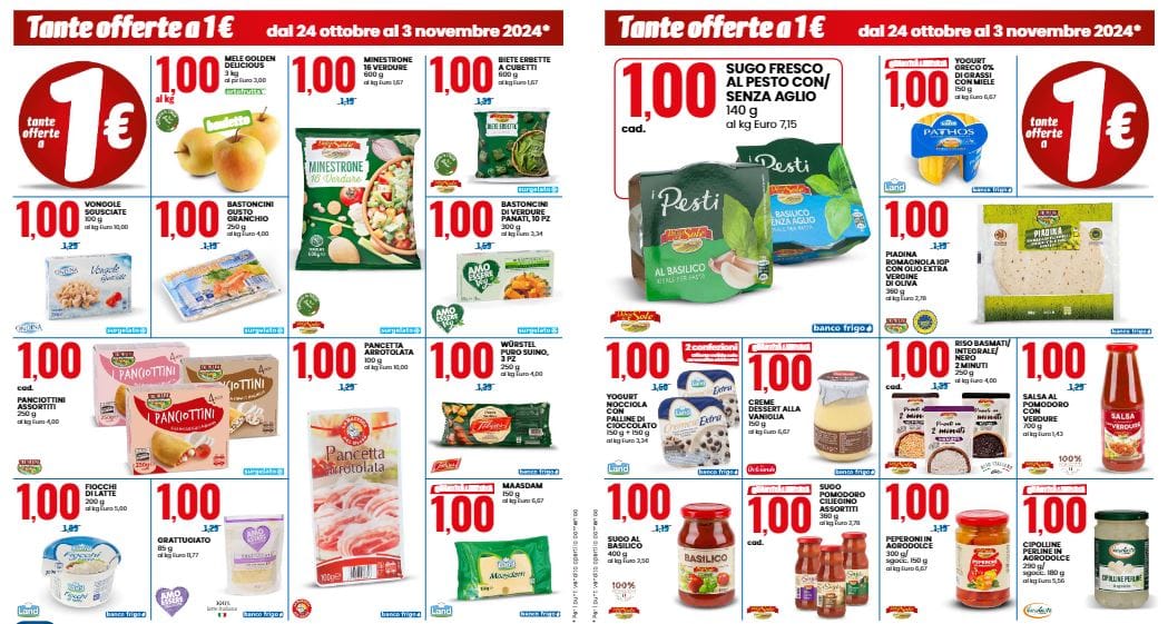 Offerte 1 euro Eurospin