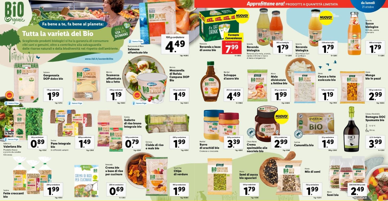 Alimenti bio organic Lidl