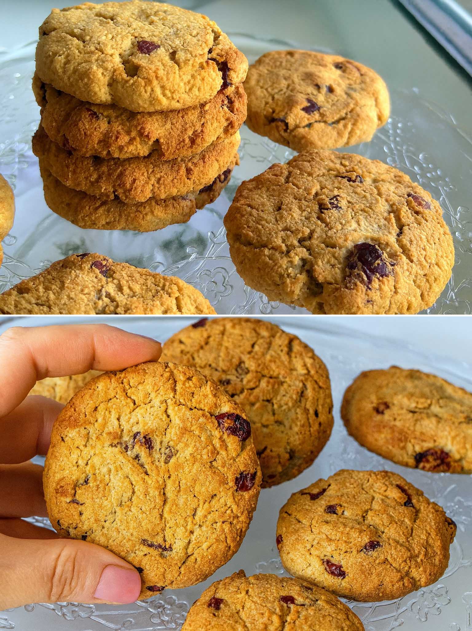 Biscotti di mele, mandorle e avena