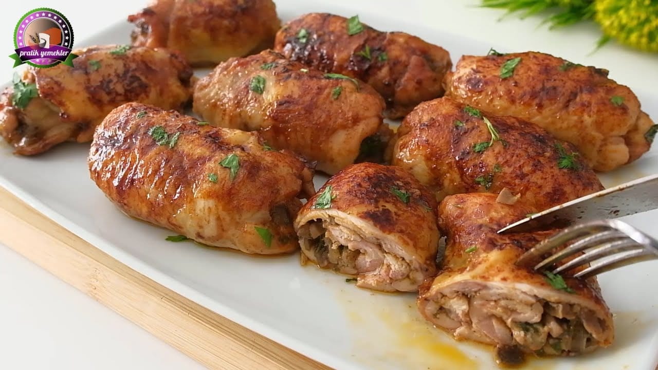 Involtini di cosce di pollo