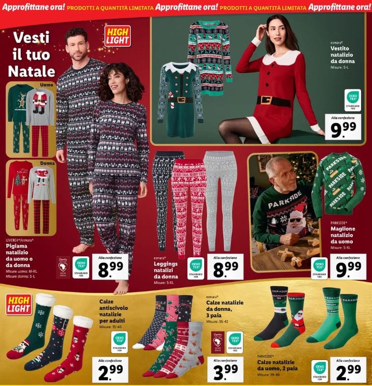 Abbigliamento natale lidl