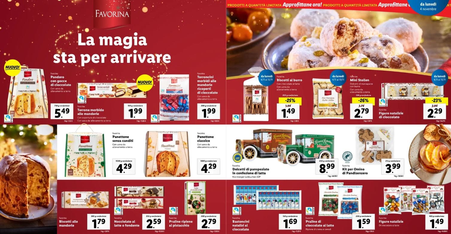 Panettoni, pandori e dolci di Natale Lidl