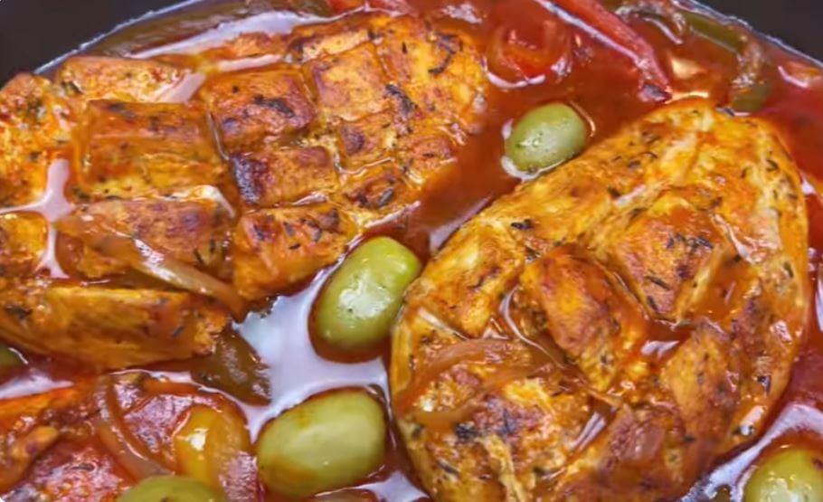 Petto di pollo in salsa