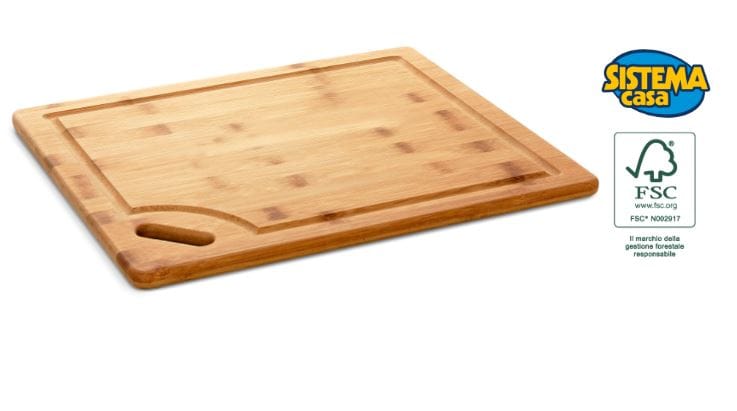 Tagliere in bambù sistema casa eurospin