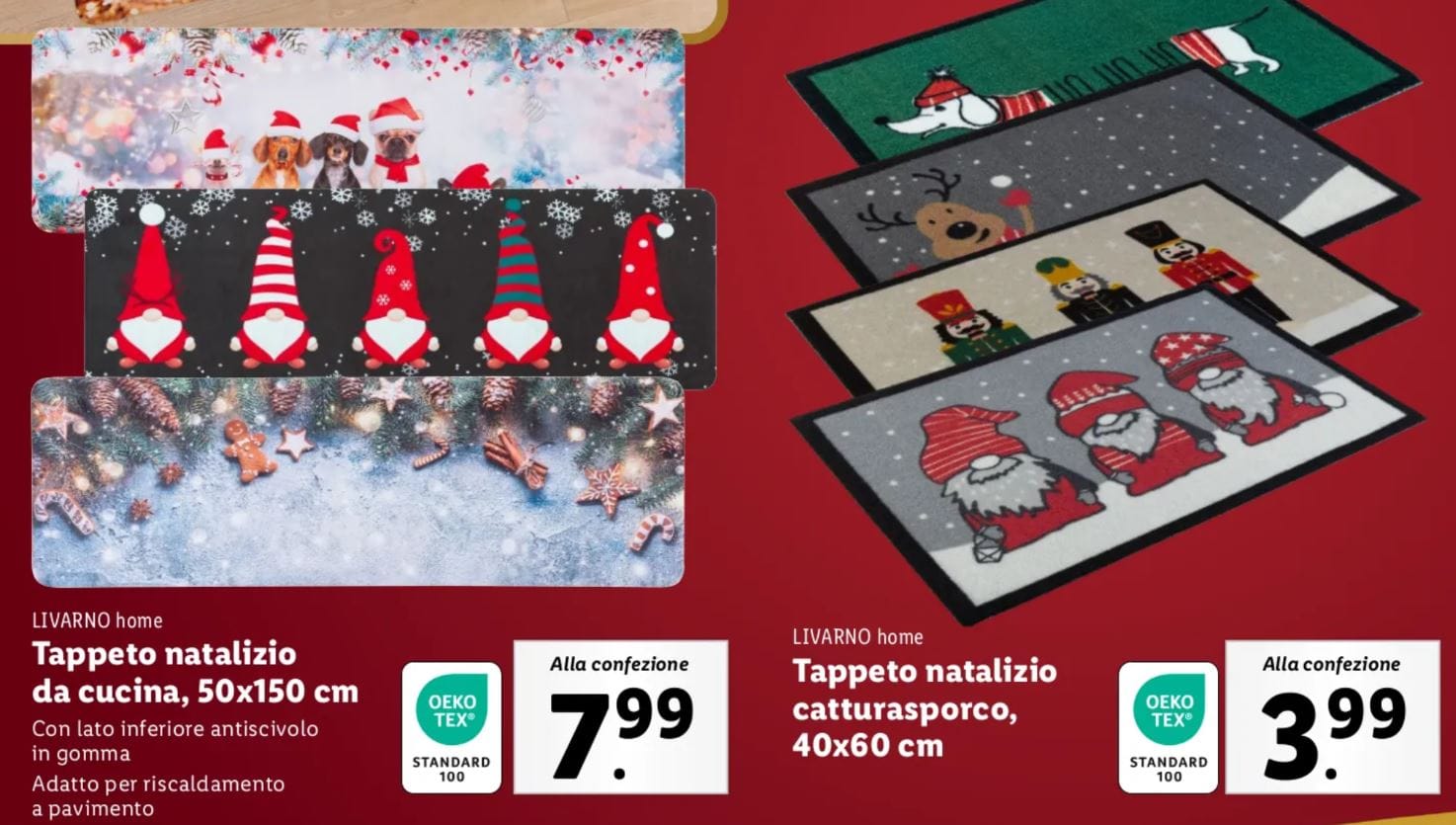 Tappeti natalizi lidl