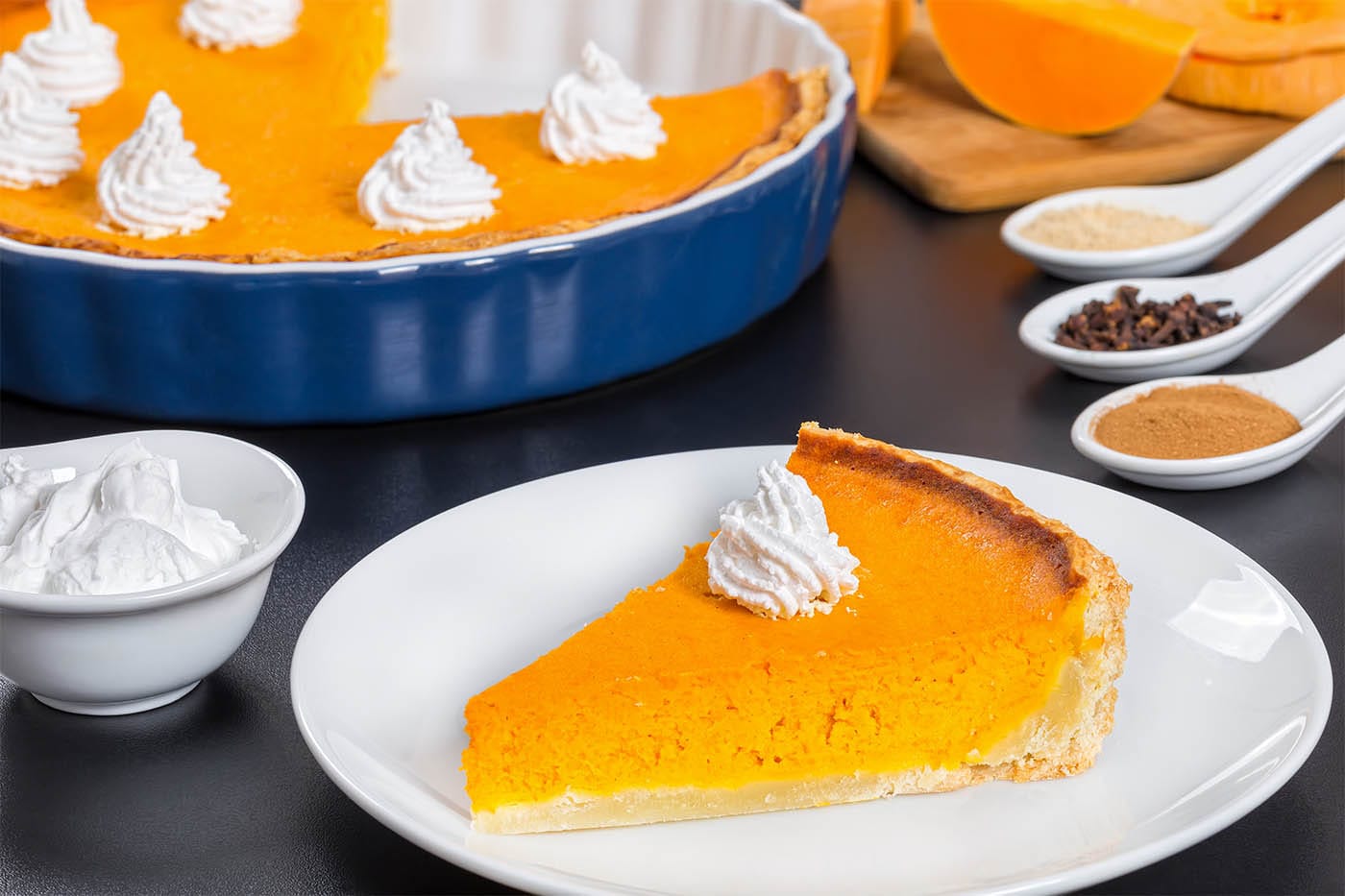 Torta di zucca e mele