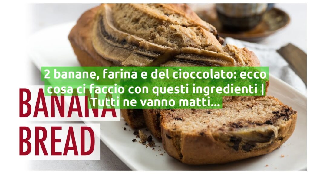 2 banane, farina e del cioccolato: ecco cosa ci faccio con questi ingredienti | Tutti ne vanno matti, solo 190 Kcal!