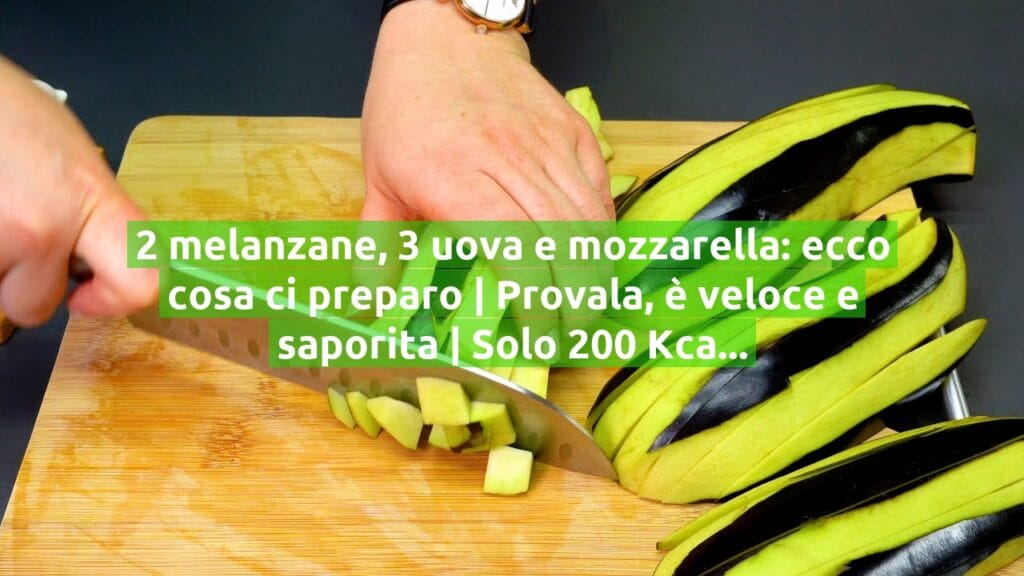 2 melanzane, 3 uova e mozzarella: ecco cosa ci preparo | Provala, è veloce e saporita | Solo 200 Kcal!