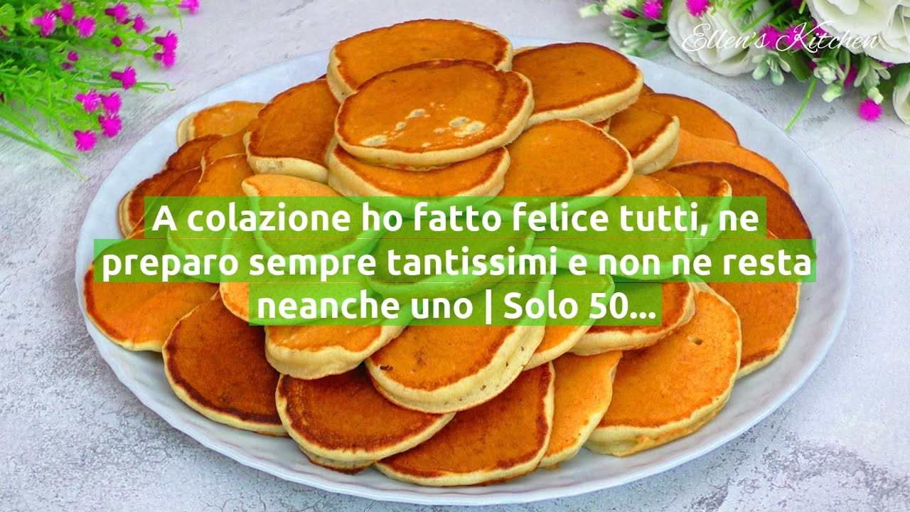 A colazione ho fatto felice tutti, ne preparo sempre tantissimi e non ne resta neanche uno | Solo 50 Kcal!