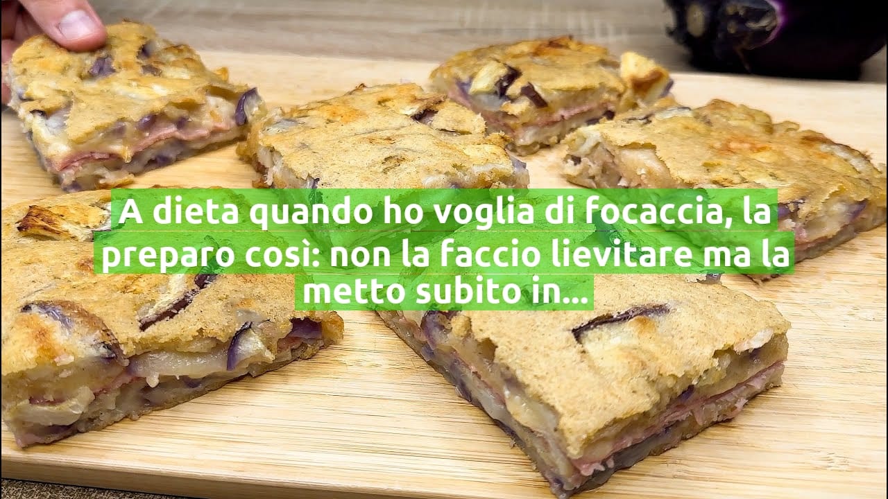 A dieta quando ho voglia di focaccia, la preparo così: non la faccio lievitare ma la metto subito in forno!