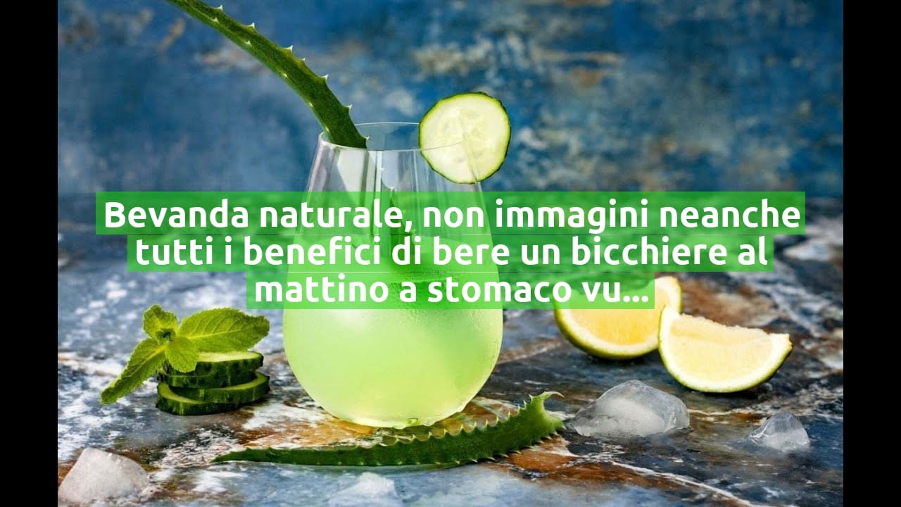 Bevanda naturale, non immagini neanche tutti i benefici di bere un bicchiere al mattino a stomaco vuoto: la preparo così!