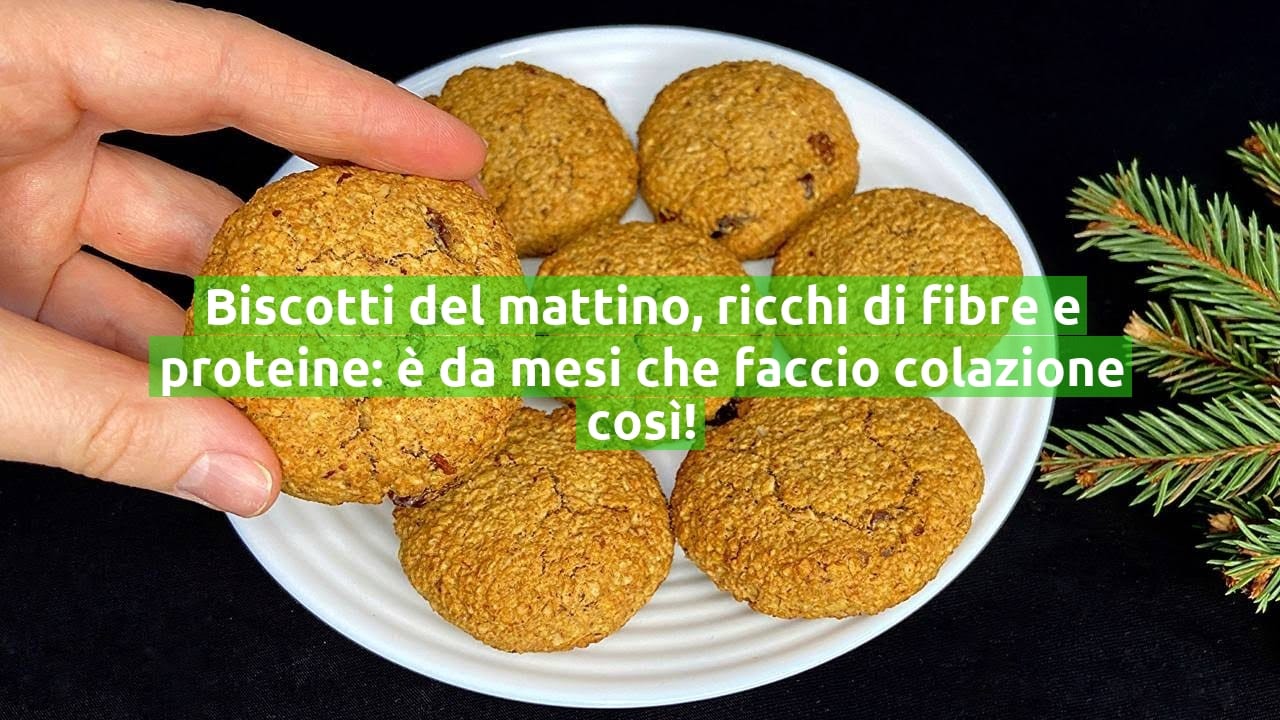 Biscotti del mattino, ricchi di fibre e proteine: è da mesi che faccio colazione così!