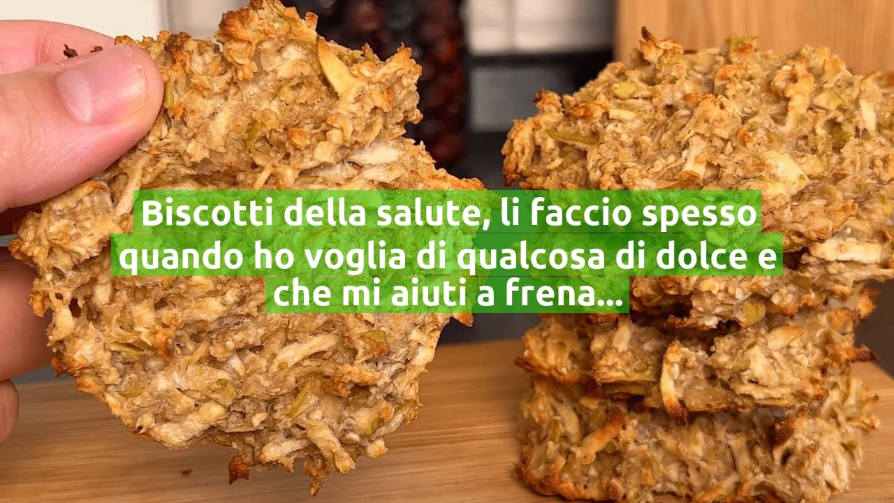 Biscotti della salute, li faccio spesso quando ho voglia di qualcosa di dolce e che mi aiuti a frenare la fame!