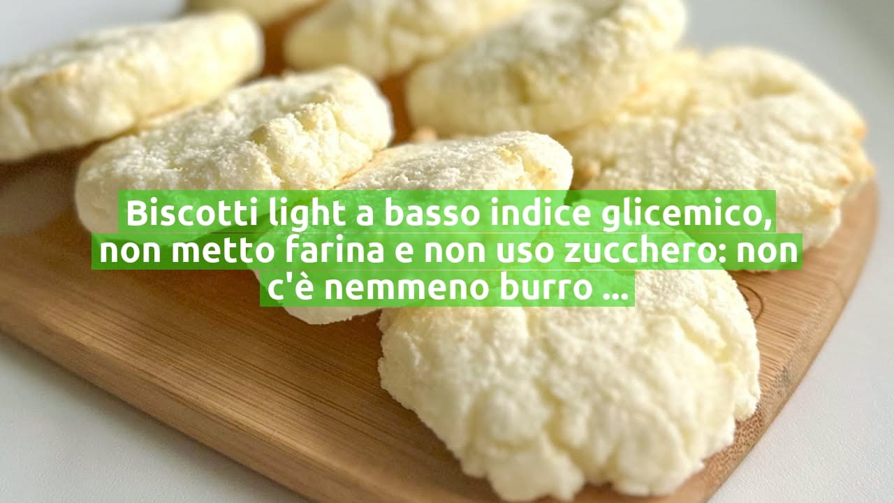 Biscotti light a basso indice glicemico, non metto farina e non uso zucchero: non c'è nemmeno burro e olio!