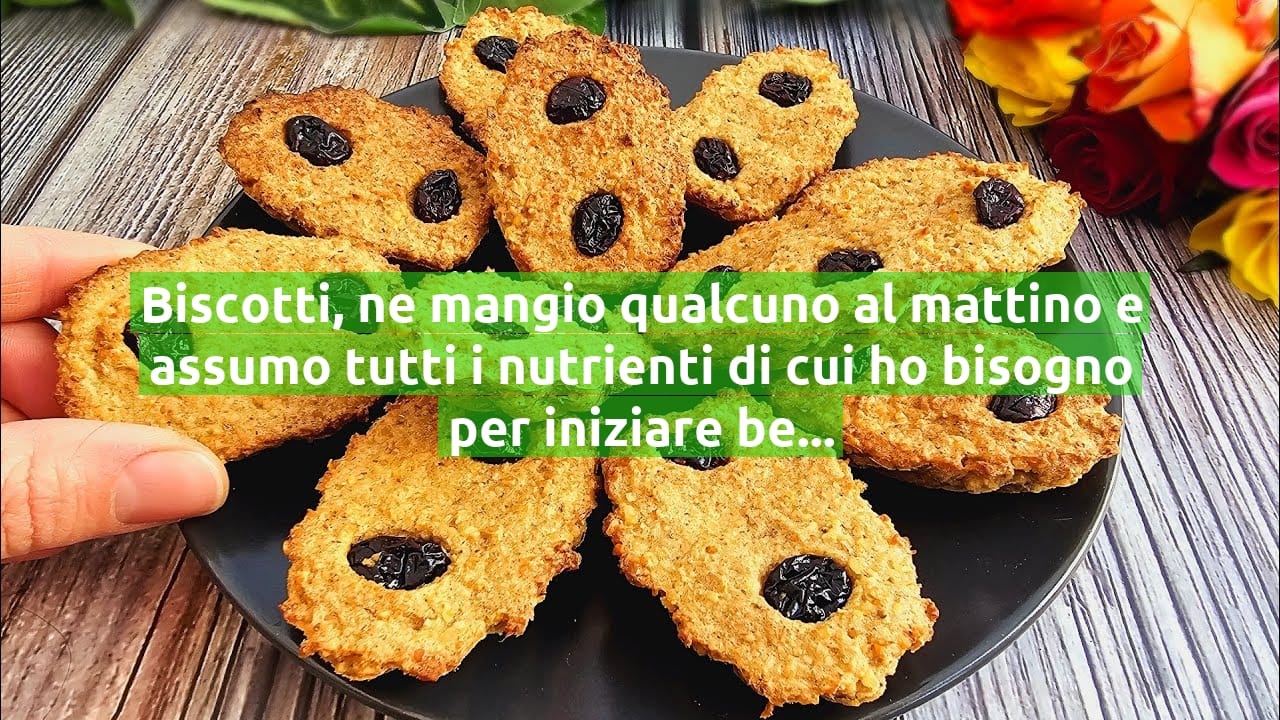 Biscotti, ne mangio qualcuno al mattino e assumo tutti i nutrienti di cui ho bisogno per iniziare bene la giornata | Solo 80 Kcal!