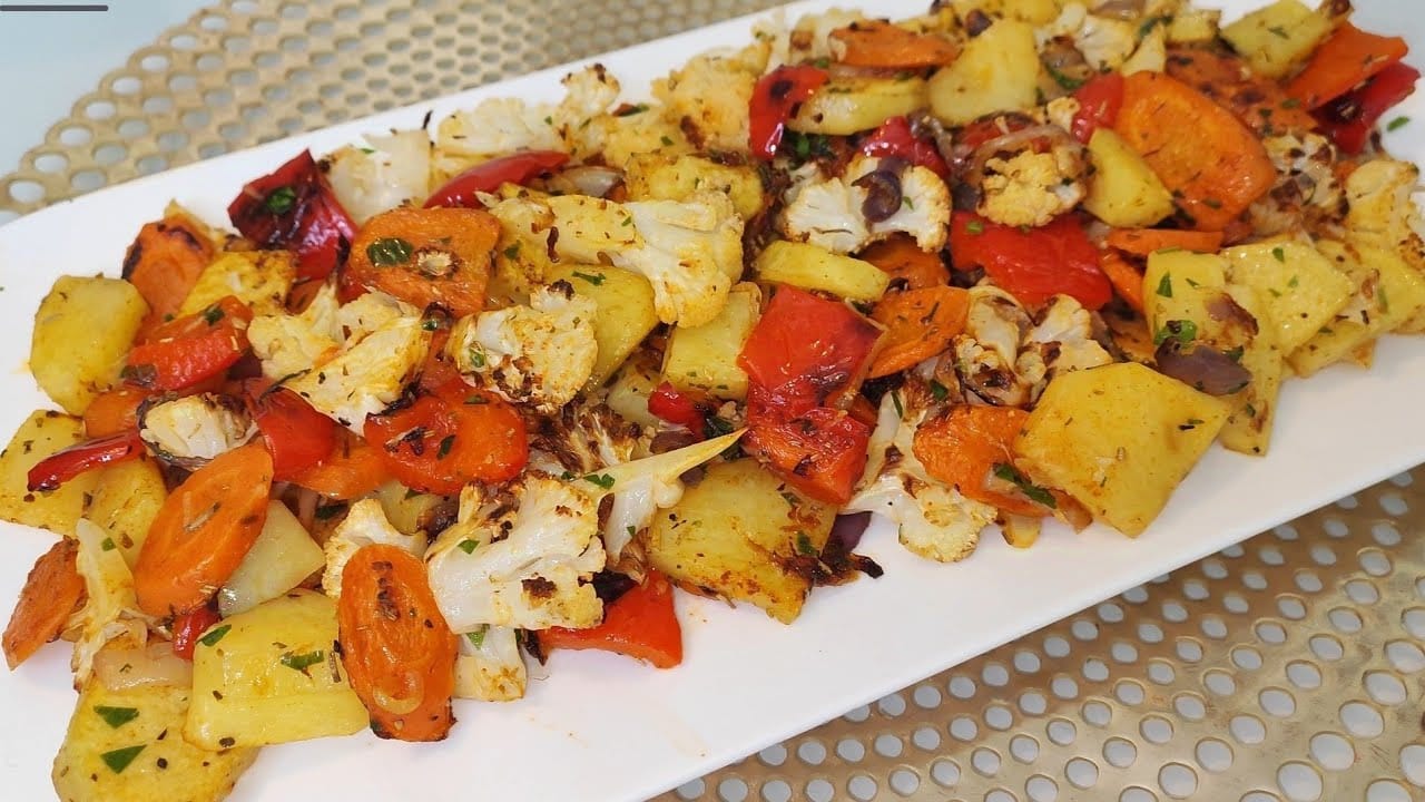 Cavolfiore, patate e carote al forno