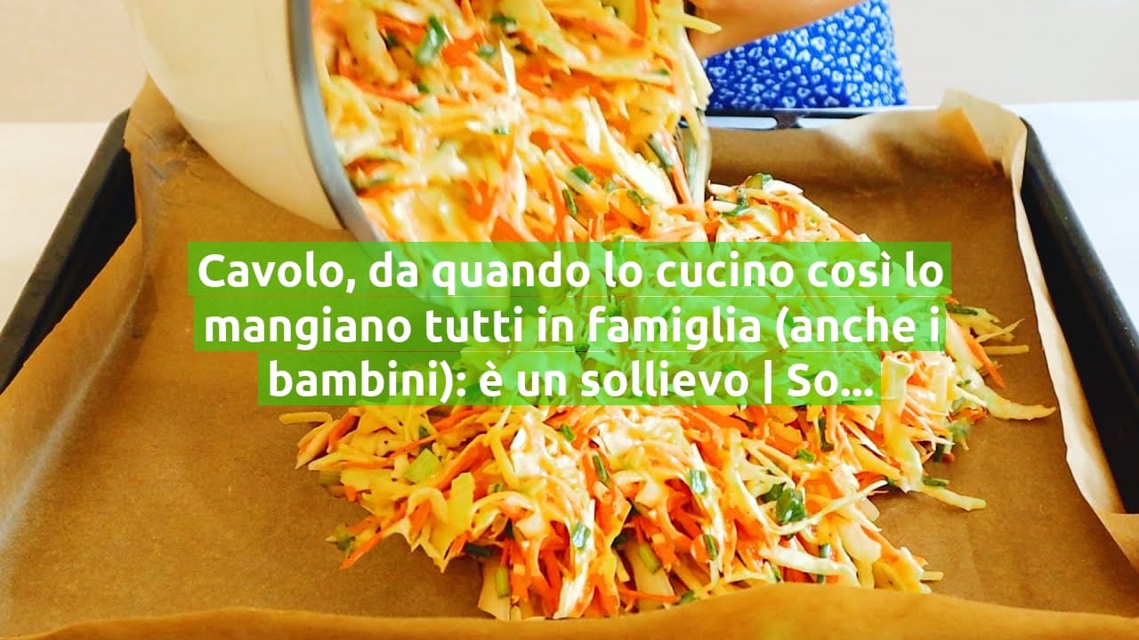 Cavolo, da quando lo cucino così lo mangiano tutti in famiglia (anche i bambini): è un sollievo | Solo 160 Kcal!
