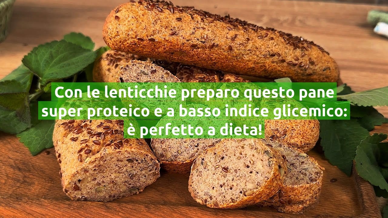 Con le lenticchie preparo questo pane super proteico e a basso indice glicemico: è perfetto a dieta!
