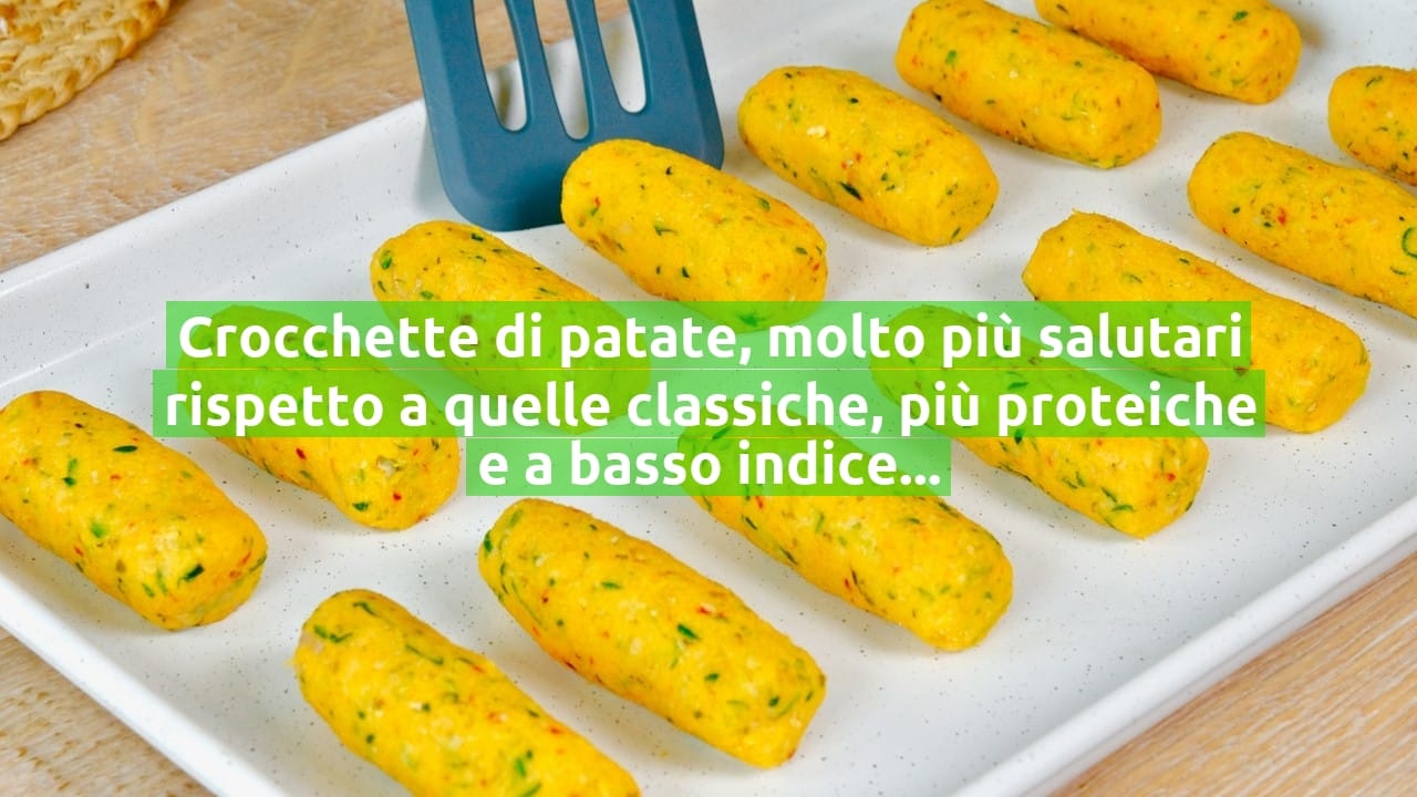 Crocchette di patate, molto più salutari rispetto a quelle classiche, più proteiche e a basso indice glicemico!