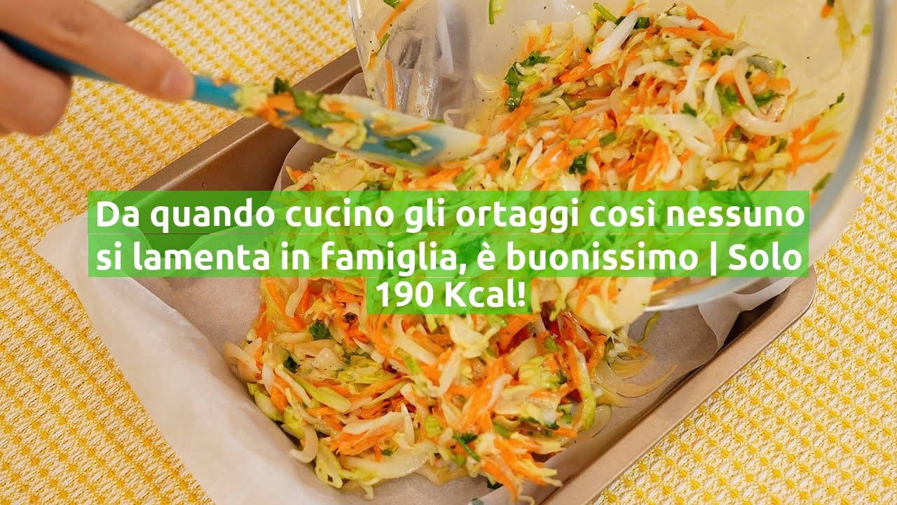 Da quando cucino gli ortaggi così nessuno si lamenta in famiglia, è buonissimo | Solo 190 Kcal!