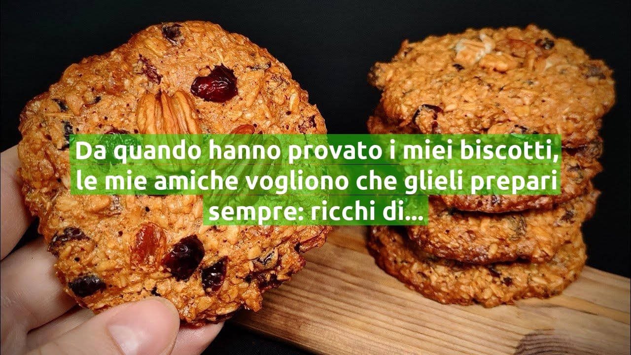 Da quando hanno provato i miei biscotti, le mie amiche vogliono che glieli prepari sempre: ricchi di benefici!