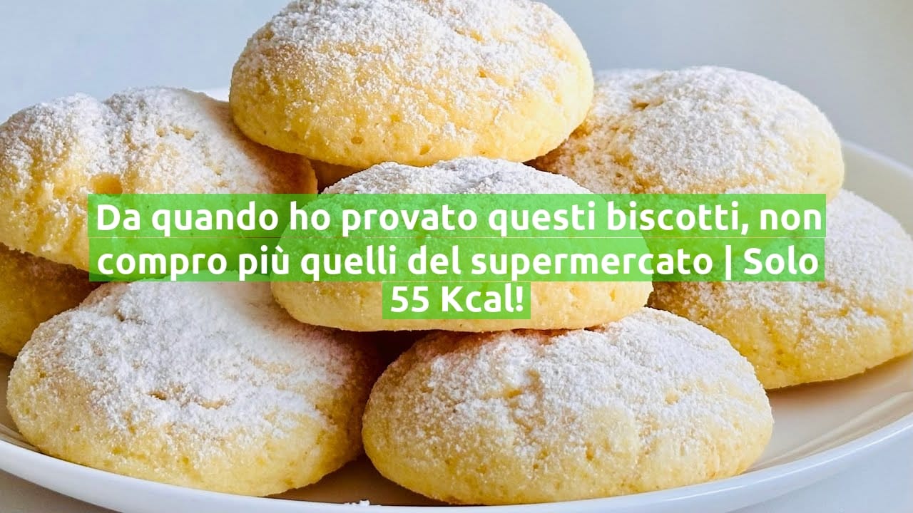 Da quando ho provato questi biscotti, non compro più quelli del supermercato | Solo 55 Kcal!