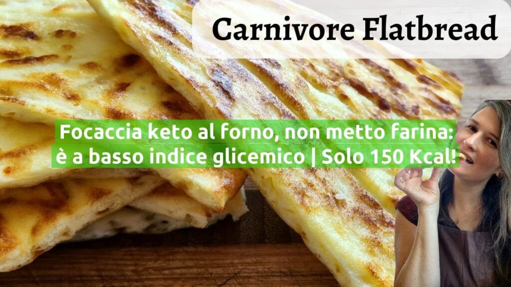 Focaccia keto al forno, non metto farina: è a basso indice glicemico | Solo 150 Kcal!