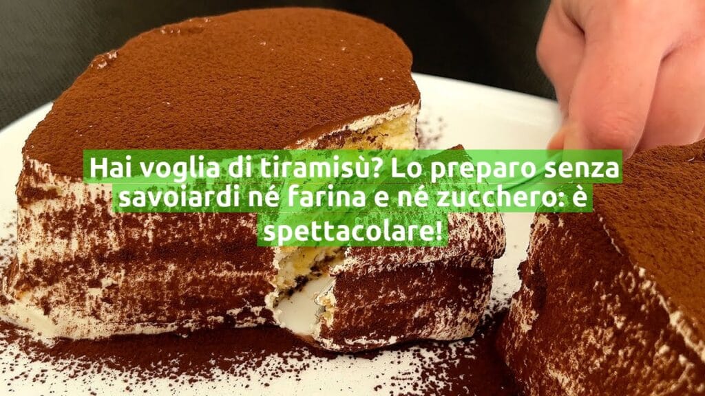 Hai voglia di tiramisù? Lo preparo senza savoiardi né farina e né zucchero: è spettacolare!