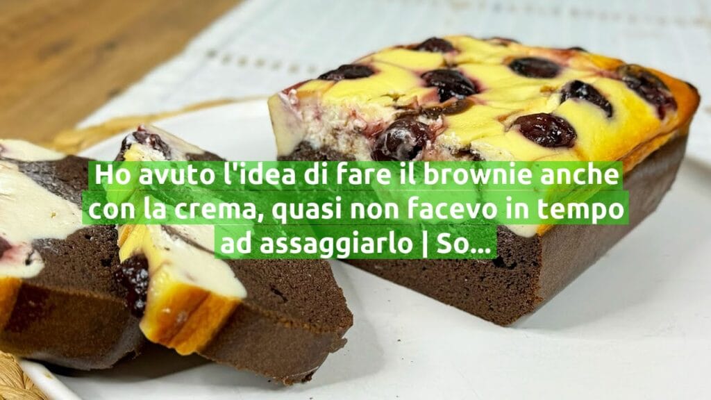 Ho avuto l’idea di fare il brownie anche con la crema, quasi non facevo in tempo ad assaggiarlo | Solo 150 Kcal!