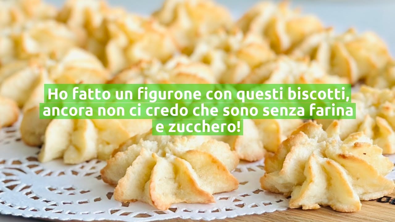 Ho fatto un figurone con questi biscotti, ancora non ci credo che sono senza farina e zucchero!