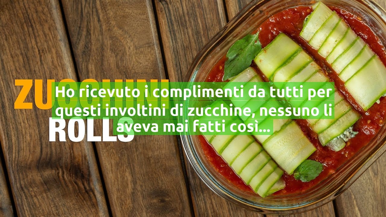 Ho ricevuto i complimenti da tutti per questi involtini di zucchine, nessuno li aveva mai fatti così prima | Solo 90 Kcal!