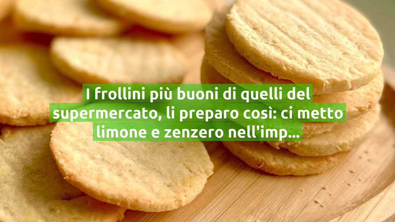 I frollini più buoni di quelli del supermercato, li preparo così: ci metto limone e zenzero nell'impasto!