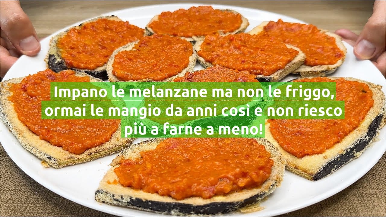 Impano le melanzane ma non le friggo, ormai le mangio da anni così e non riesco più a farne a meno!