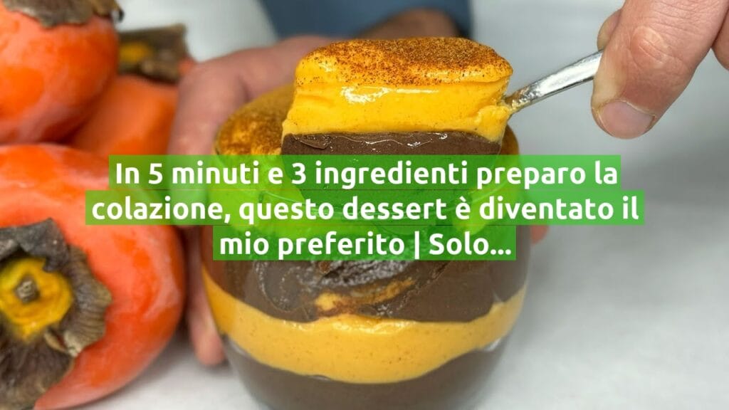 In 5 minuti e 3 ingredienti preparo la colazione, questo dessert è diventato il mio preferito | Solo 190 Kcal!