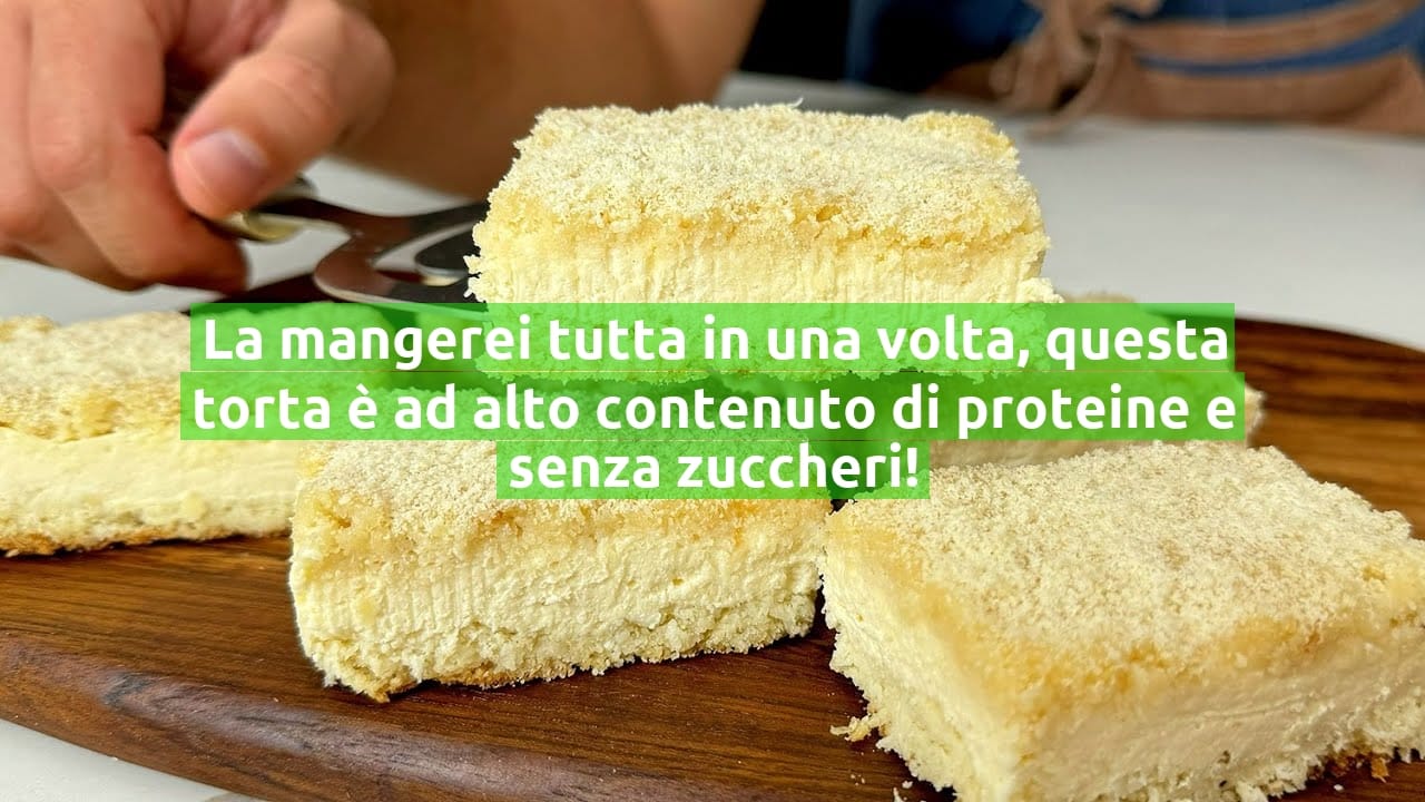 La mangerei tutta in una volta, questa torta è ad alto contenuto di proteine e senza zuccheri!