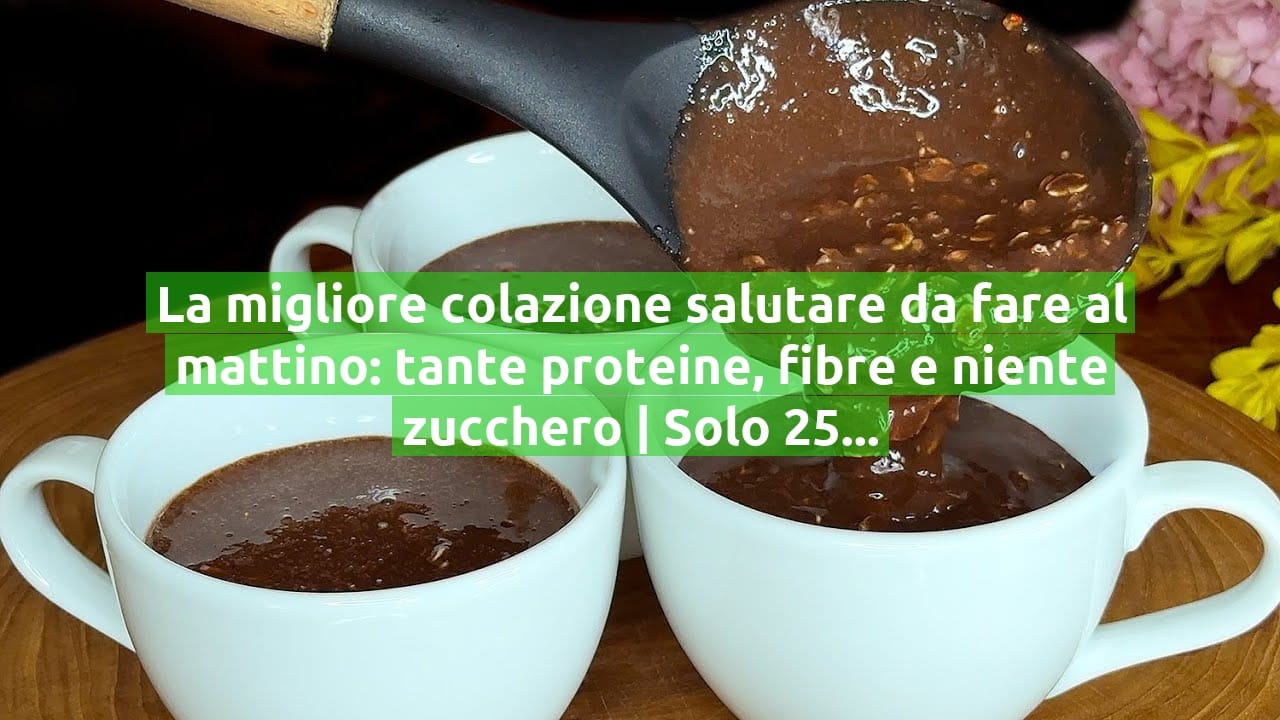 La migliore colazione salutare da fare al mattino: tante proteine, fibre e niente zucchero | Solo 250 Kcal!