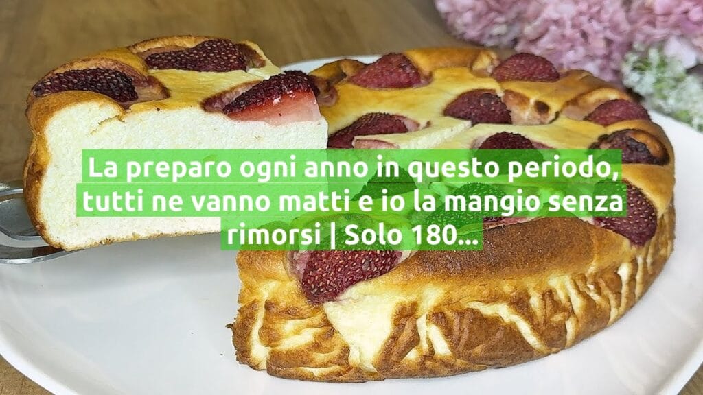 La preparo ogni anno in questo periodo, tutti ne vanno matti e io la mangio senza rimorsi | Solo 180 Kcal!
