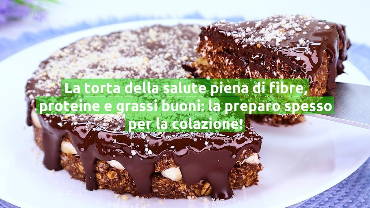 La torta della salute piena di fibre, proteine e grassi buoni: la preparo spesso per la colazione!