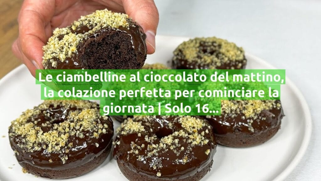 Le ciambelline al cioccolato del mattino, la colazione perfetta per cominciare la giornata | Solo 160 Kcal!