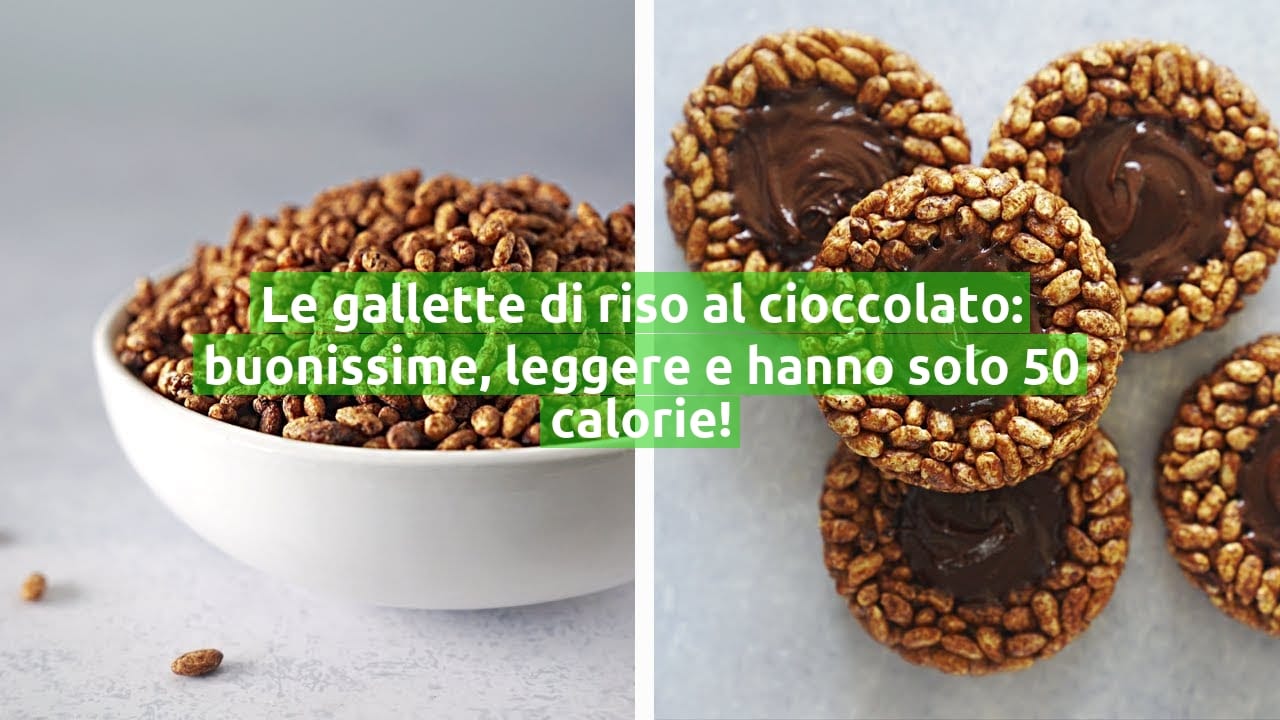 Le gallette di riso al cioccolato: buonissime, leggere e hanno solo 50 calorie!
