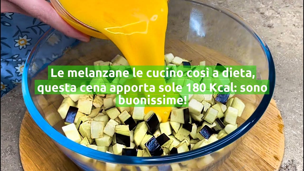 Le melanzane le cucino così a dieta, questa cena apporta sole 180 Kcal: sono buonissime!