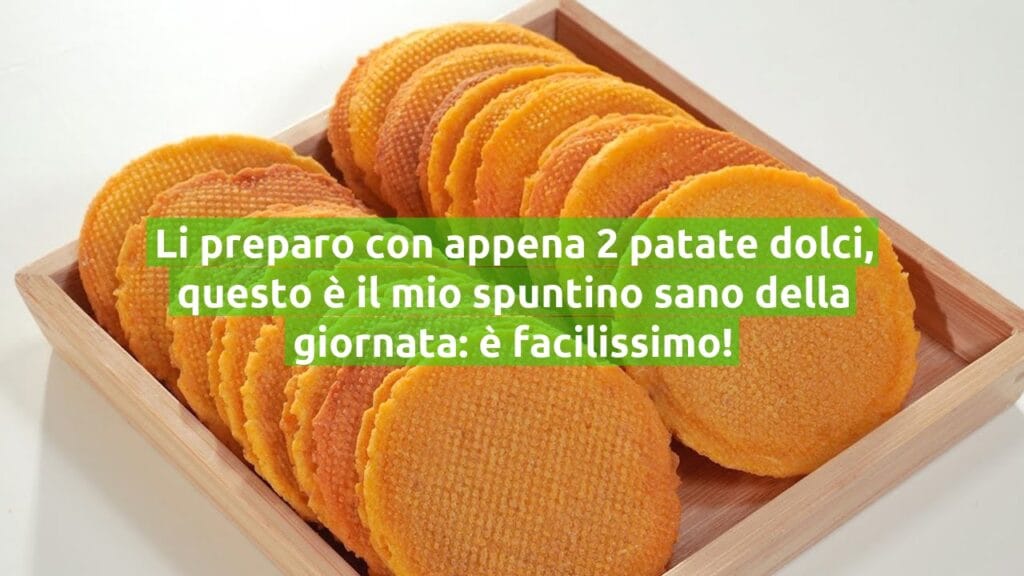 Li preparo con appena 2 patate dolci, questo è il mio spuntino sano della giornata: è facilissimo!