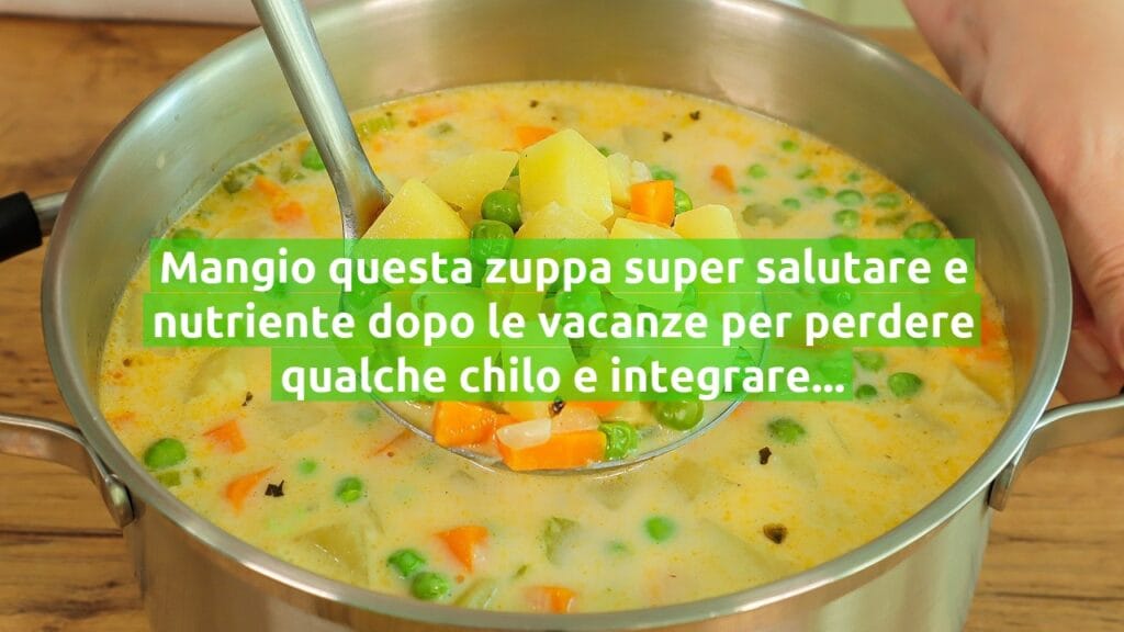 Mangio questa zuppa super salutare e nutriente dopo le vacanze per perdere qualche chilo e integrare tutti i nutrienti!